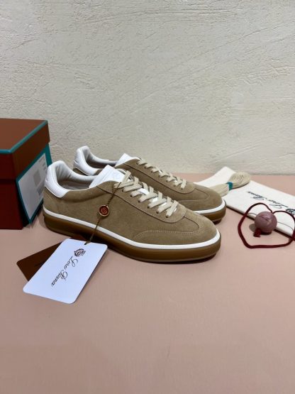  Loro Piana Tennis Walk Sneakers Calfskin Suede #3212 - Image 3