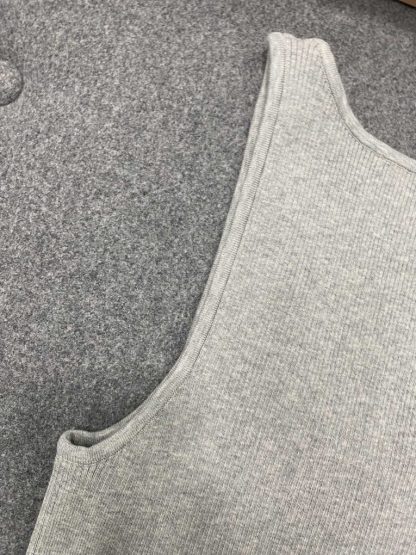  Miu Miu Cotton knit tank top Marble Gray Women 2024 #3315 - Image 3