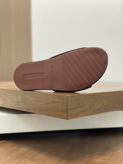  Loro Piana Men's Sandal Slippers Calfskin Suede #3209 - Image 5