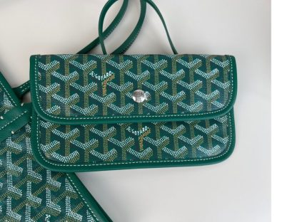  Goyard Saint Louis PM Bag Tote Bags Green #3358 - Image 14