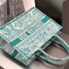  Medium Dioriviera Dior Book Tote Aquamarina Toile de Jouy Embroidery #3270 - Image 4