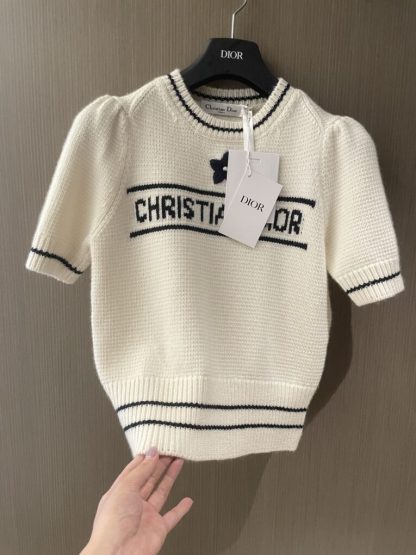  Dior 'CHRISTIAN DIOR' Short-Sleeved Sweater #3414 - Image 2