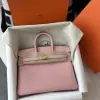  Hermes Birkin 25cm 3Q Pink Handmade Hand Stitching Togo Gold Hardware #3511 - Image 12