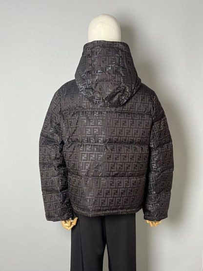  FENDI Brown tech fabric down jacket 2024 winter #3395 - Image 11