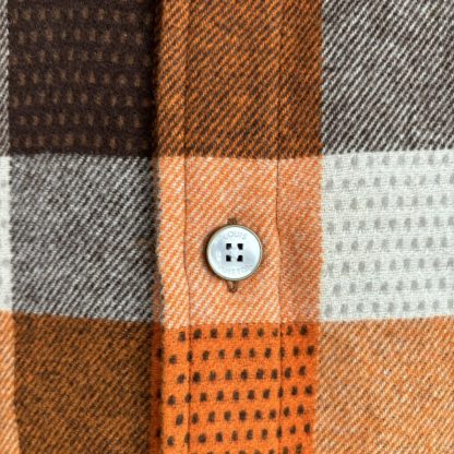  Louis Vuitton Button-Down Long-Sleeved Flannel Shirt 1AFXSJ #3604 - Image 9