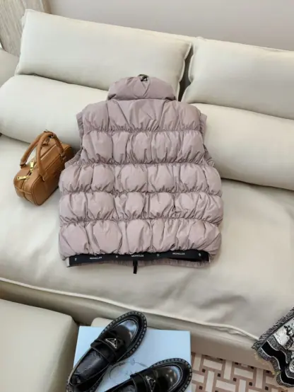  Moncler Women's APRIATE DOWN GILET LIGHT PINK 2024 #3743 - Image 2