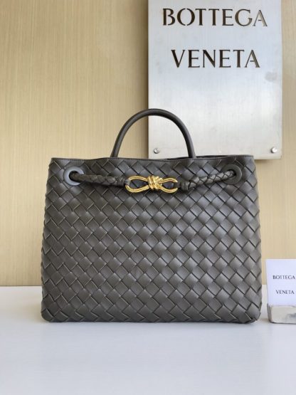 Replica Bottega Veneta Medium Andiamo Tote Bag Top handle bag Kaki #3639