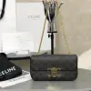 REPLICA CELINE CHAIN SHOULDER BAG CLAUDE IN TRIOMPHE CANVAS #3936