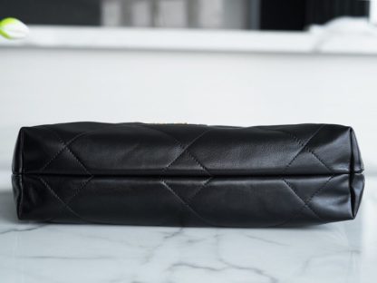 REPLICA CHANEL 22 SMALL HANDBAG CALFSKIN BLACK 2025 #4045 - Image 3