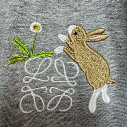  Loewe Relaxed fit T-shirt in cotton For Men Grey #4165 - Image 3