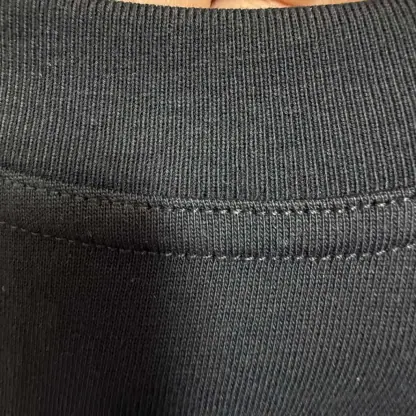  Bottega Veneta Pima Cotton Jersey Oversized T-Shirt Black #4161 - Image 9